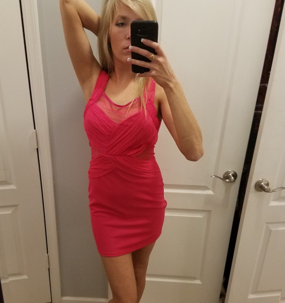 Ya Las Angeles hot pink minidress